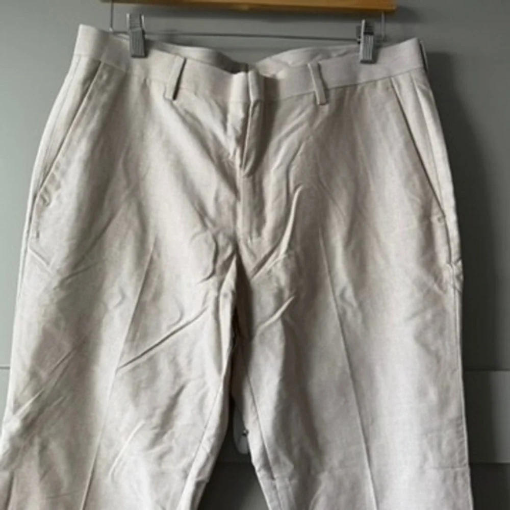J.Crew Ludlow Dress Pants Mens 33x30 Beige Cotton Trousers NWT $198 Preppy